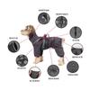 Waterproof Dog Raincoat With Reflective Stripes 4-Leg Design Small To Large Breeds Outdoor Use