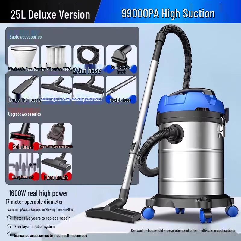 Leistungsstarker Staubsauger mit hoher Saugkraft für Zuhause, Auto und gewerbliche Nutzung