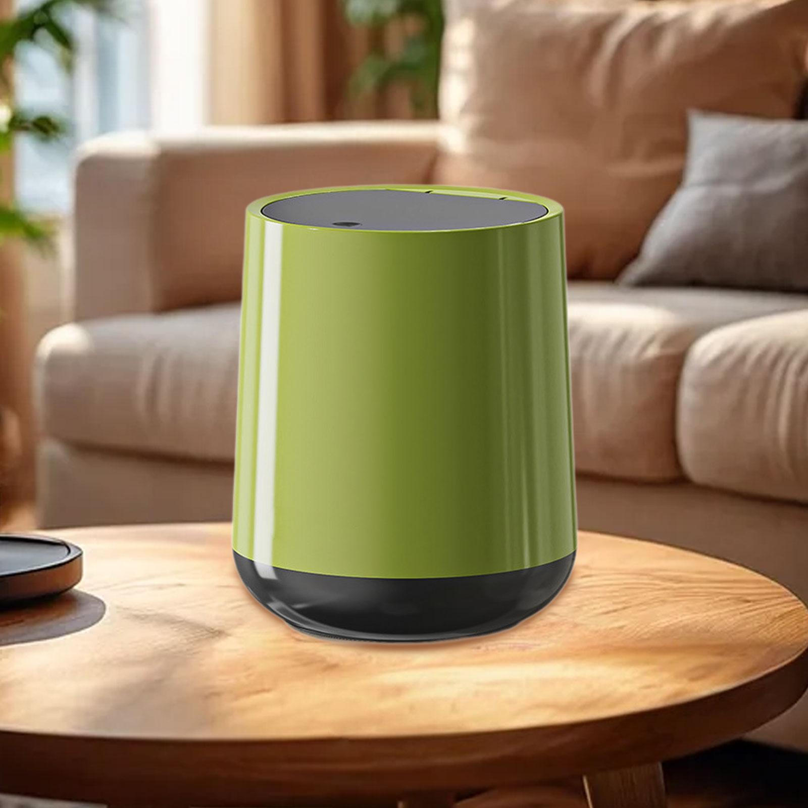 

Настольный мусорный бак Мини Настольный декоративный многоцелевой ящик для хранения, экономящий место зелёный