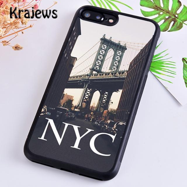 Krajews Dark Night New York City Phone Case Cover For iPhone 17 Air 16 15 14 plus 11 12 pro max coque Shell Fundas