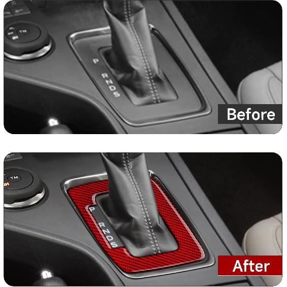 Car Sticker Carbon Fiber Center Console Gear Shift Indicator Panel Cover Trim for Ford Ranger XLT Lariat XL      Decal Accessories Red