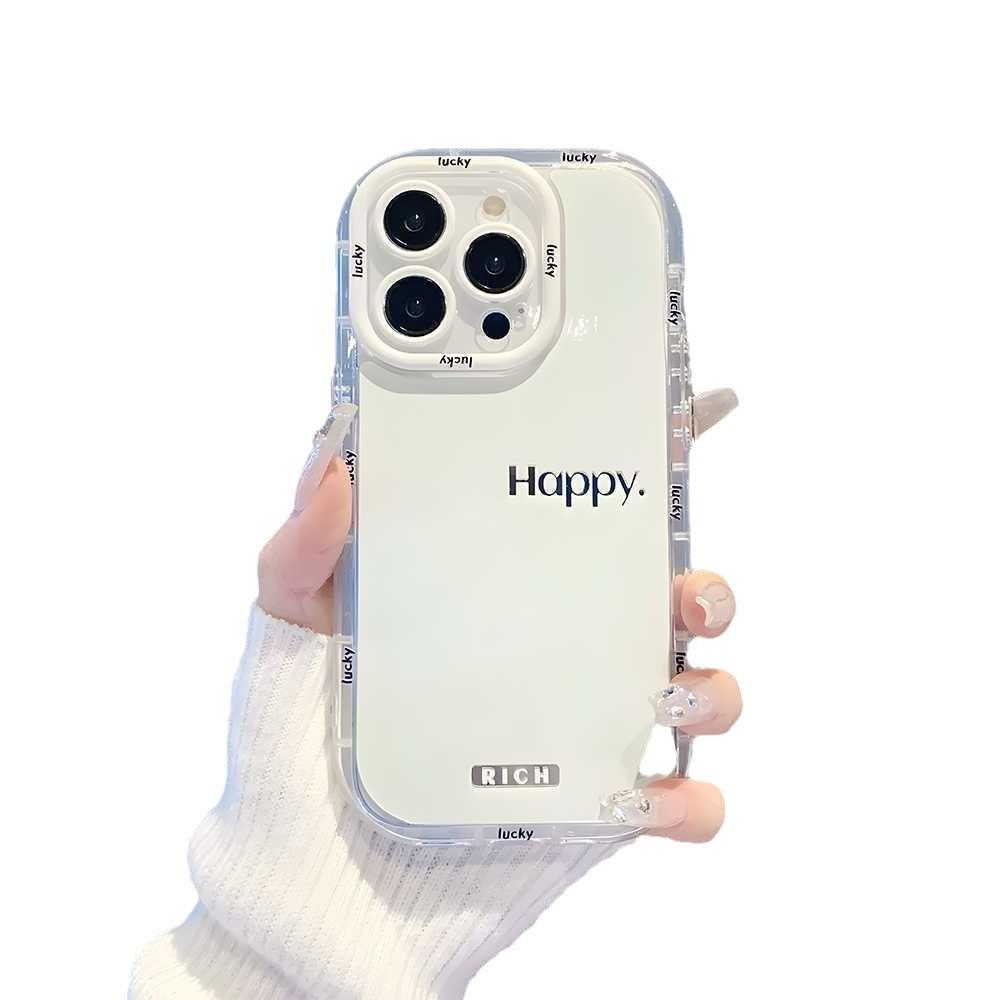 Simple letters for iPhone17ProMax mobile phone case 14 Apple 13 fine hole 12/15 premium 16 soft case