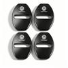 4Pcs Zinc Alloy Car Door Lock Buckle Protection Cover Anti-Collision Shock Absorbing Cushion For VW Golf T‑Roc Tiguan Polo MK7