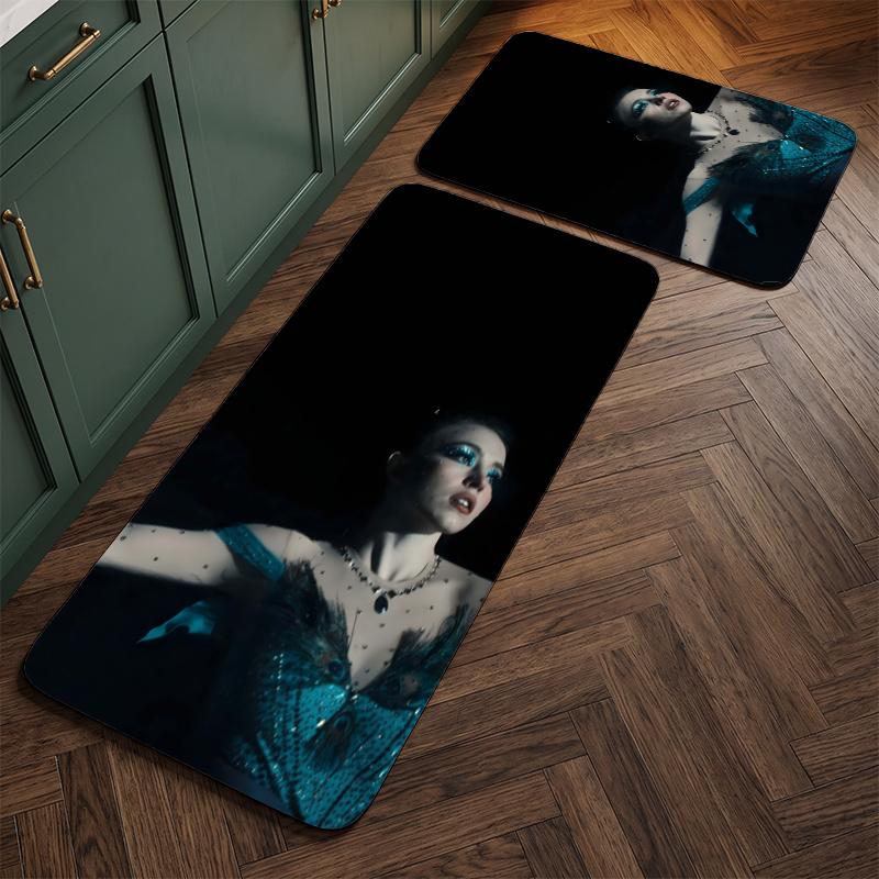 Euphoria (5) Flannel Kitchen Mat Soft Anti-Slip Kitchen Floor Runner Rug Kitchen Rug for Home Kitchen Decor