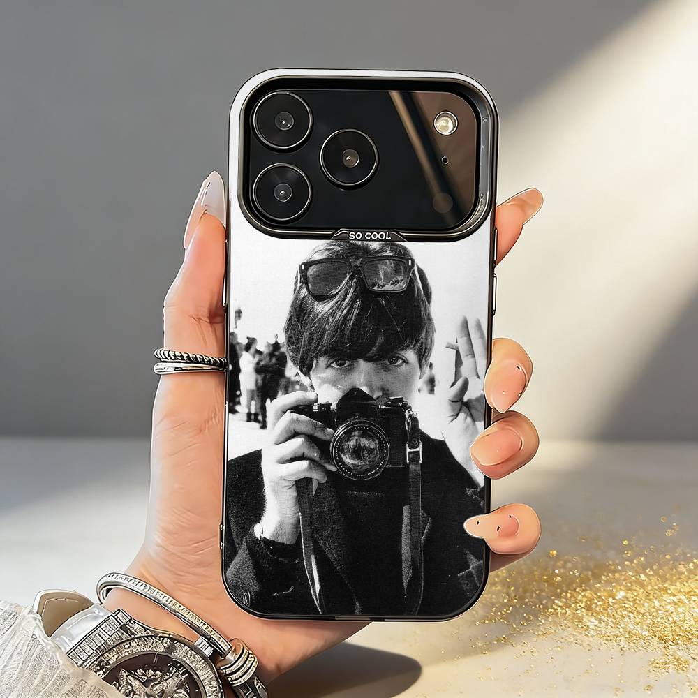 Singer P-Paul M-McCartney Phone Case For iPhone17,16,15,14,13,12,11,Pro,MAX White Matte Shockproof Cover