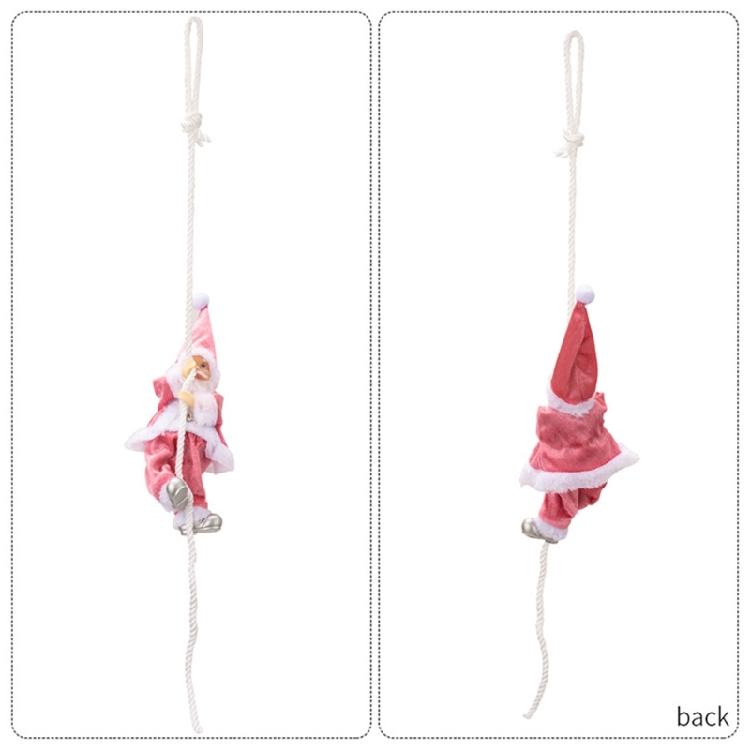 Jultomte Harts prydnad med rep Julgranshängande Dekorationer För ytterdörr Öppna spisar Fönster Heminredning