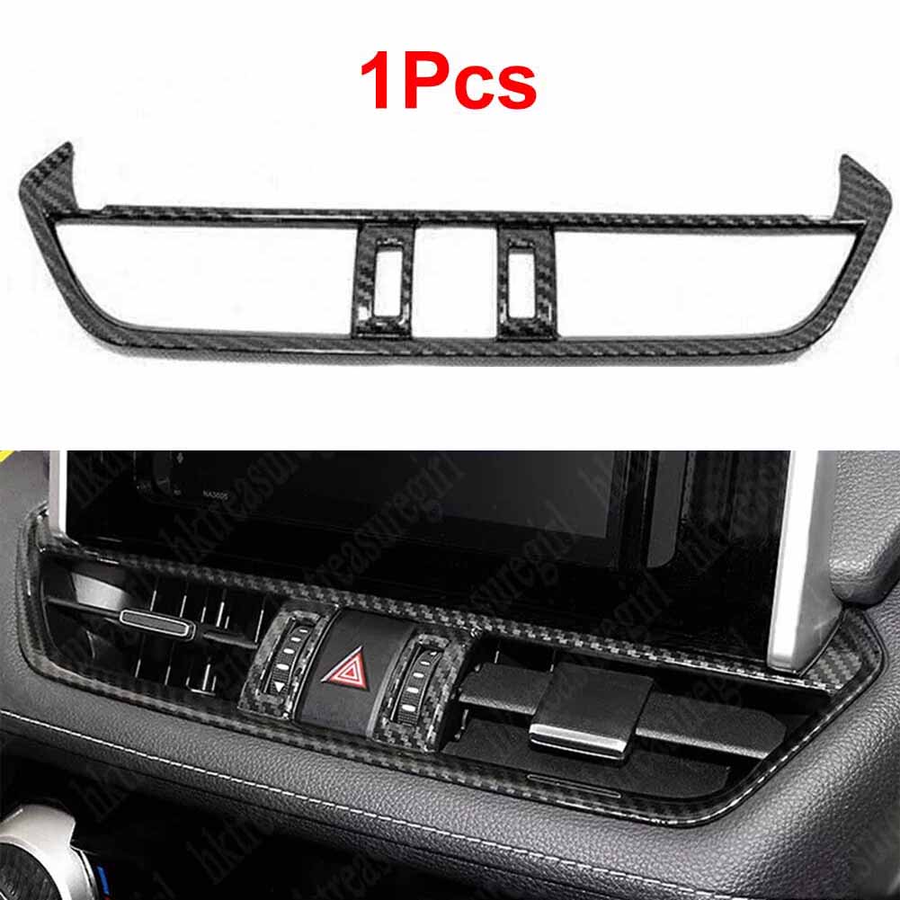 8) Car Interior Central Console Air Outlet Vent Trim for Toyota For RAV4 2019 2025 Easy Installation High Reliability