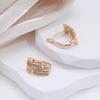 Kinel Carving Rose Gold Color Drop Earrings For Women Vintage Natural Zircon Fine Jewelry