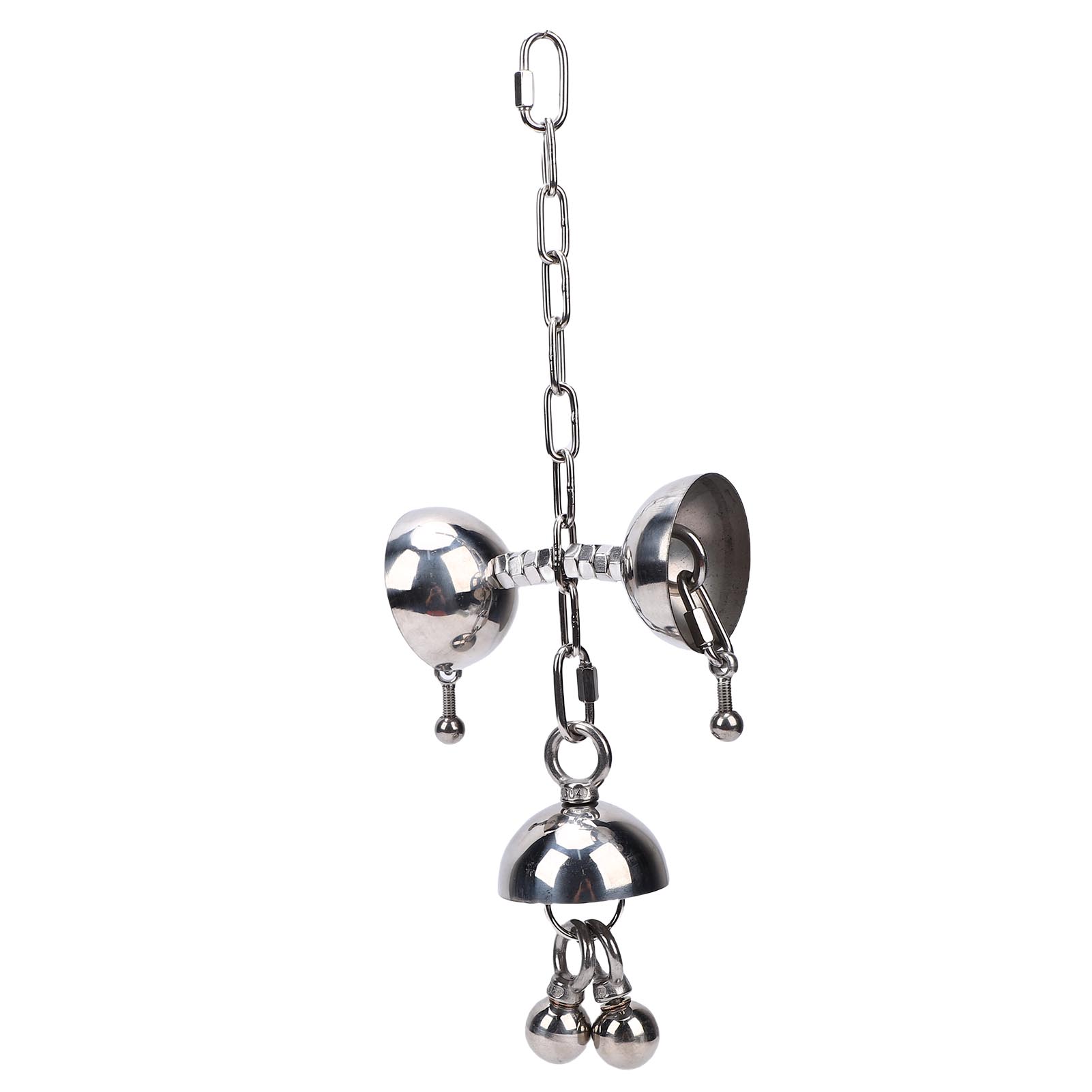 

Stainless Steel Interactive Bird Toy Puzzle for Large s Cage Hanging Chew Toy