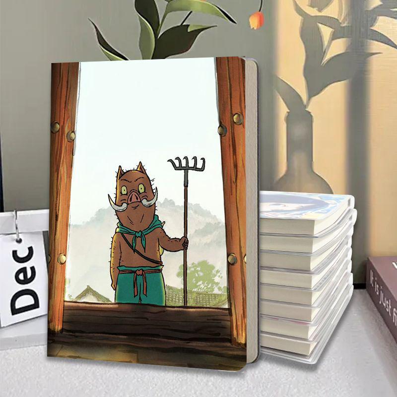 Langlangshan Little Monster Notebook: Durable Plastic Cover, Thick Pages, for Middle & Primary School Students