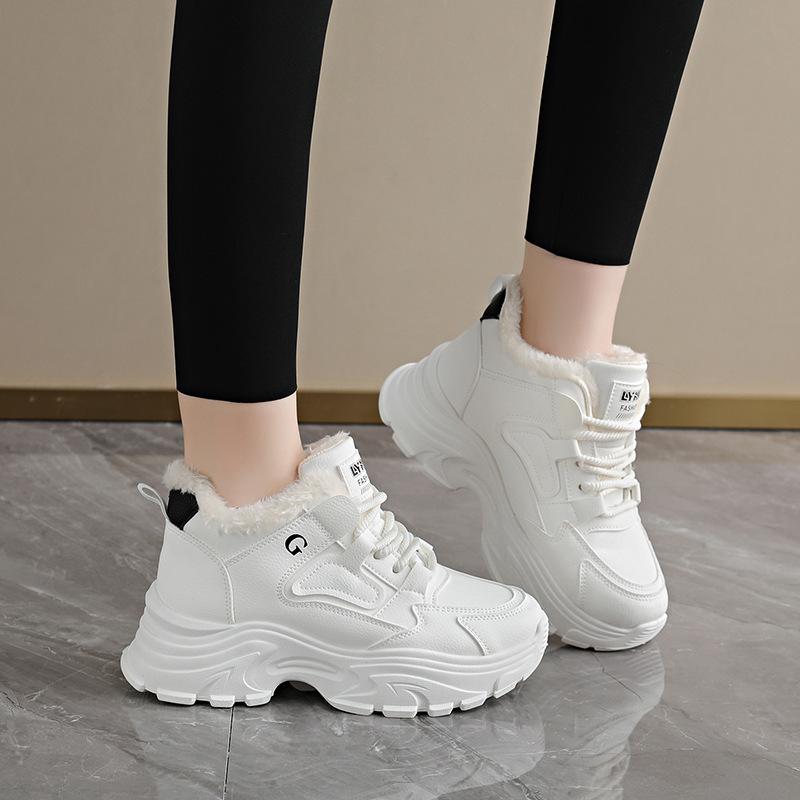 H New Winter High-top Sports Dad Shoes Are Comfortable and Not Tired, and the Velvet Cotton Shoes Are Non-slip.