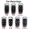 TPU 4 5 6 7 8 Knapper Bilnøkkelveske Deksel For Hyundai Santa Fe Tucson 2022 NEXO NX4 Ioniq 5 Atos Prime Solaris 2021 Tilbehør