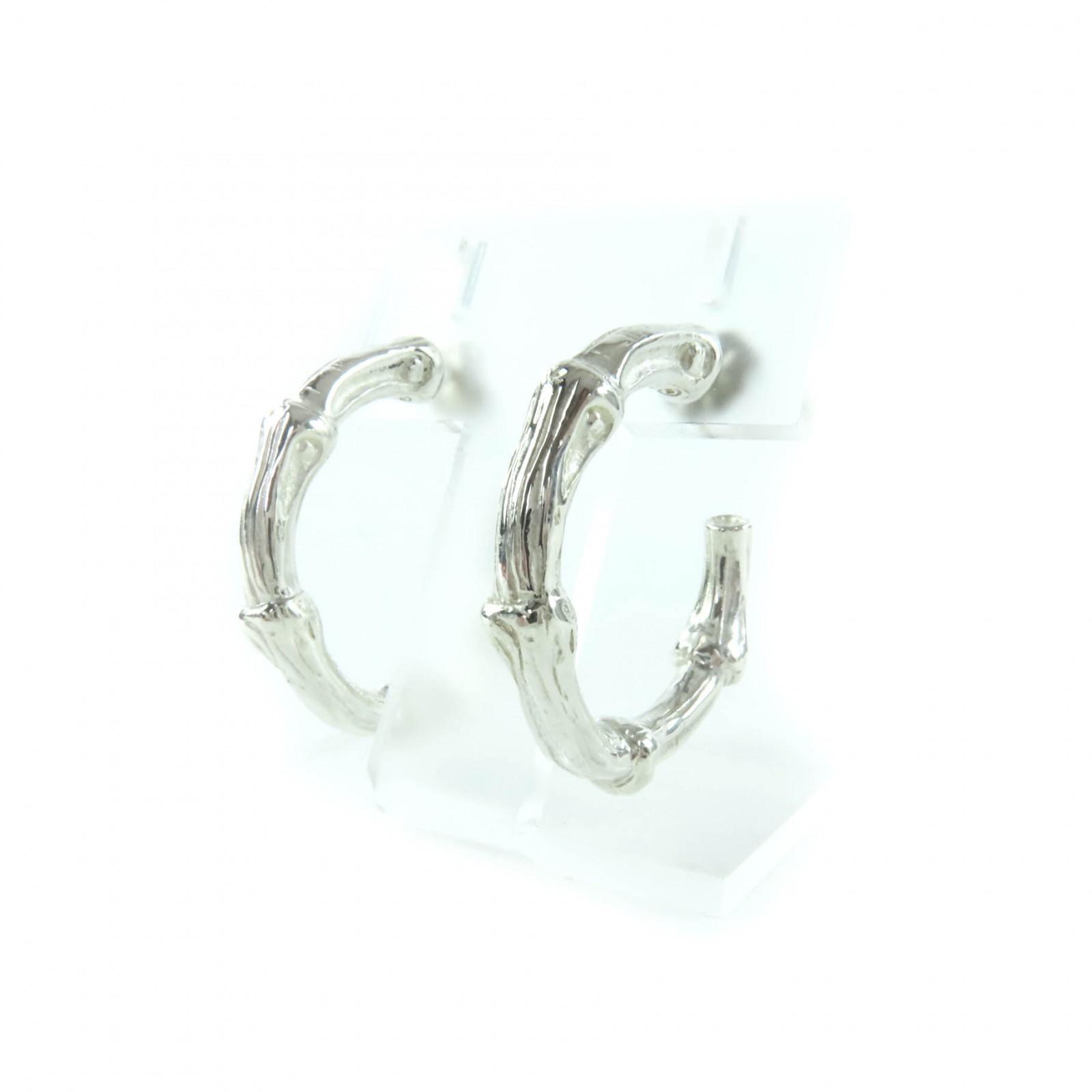 

Excellent TIFFANY&Co. Pierce Bamboo hoop Silver 925 Women Used