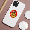 100 Cartoon Fire Truck Graffiti Stickers Notebook Mobile Phone Case Car Waterproof Decorative Stickers