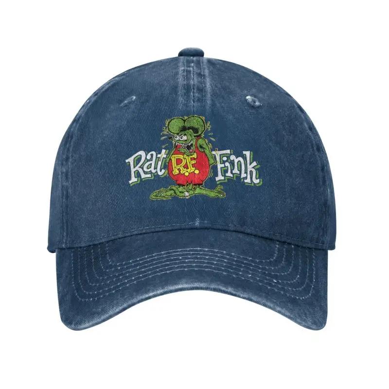 

Custom Cotton Anime Cartoon Rat Fink Baseball Cap Outdoor Unisex Womens Adjustable Dad Hat Summer Baseball Cap