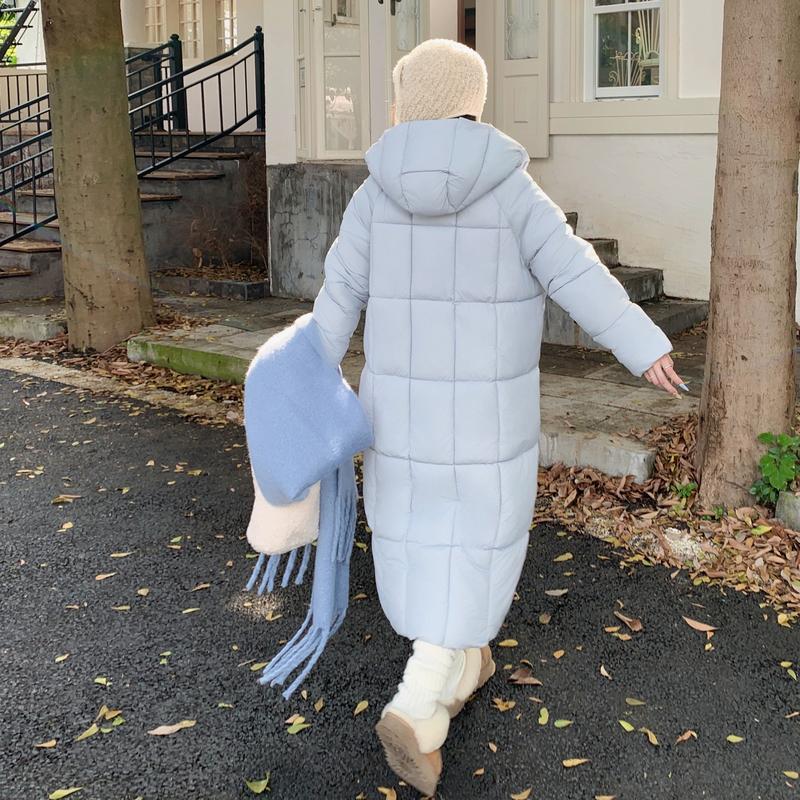 Autumn Winter Thicken Warm Parka Women Casual Sweety Solid Color Big Pocket Loose Long Hooded Coat Jackets Outwear