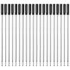 20pcs Ballpoint Pen Refills for Cross Pens – 4.5in Medium Point Blue & Black Ink – School & Office Stationery Supplies