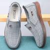 Men's Slip-on Old Beijing Canvas Shoes - Breathable, Non-slip, Wear-resistant Sole, Spring/Autumn Casual Footwear