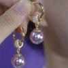 S925 Sterling Silver Pearl Stud Earrings - Light Luxury, High-End, Retro, Ins Style