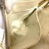 CHANEL vintage Matelasse Quilted Logo Double Chain Shoulder Bag Leather White