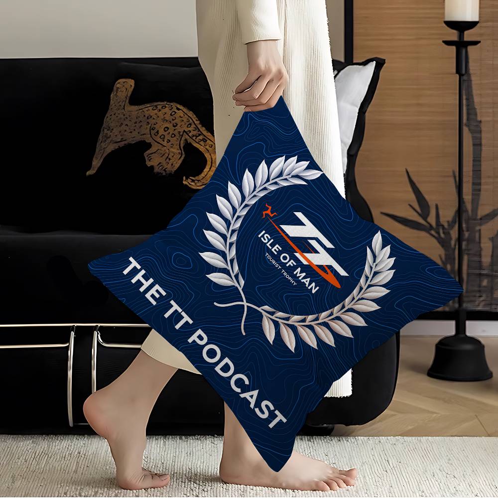 

Motorcycle IIsle Of Man TT Cushion Cover Pillow Cover Decor Pillowcase Printed Cushion Case for Couch 30x30 cm