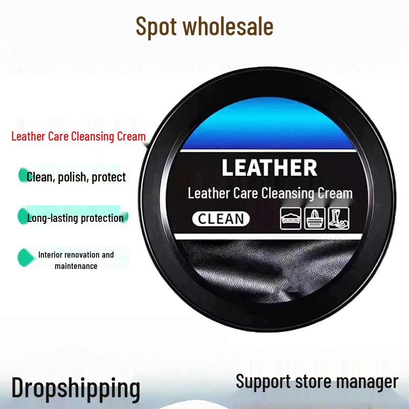 Universal Leather Care and Maintenance Cream - Colorless, Multipurpose Cleaner for Interiors and Shoes