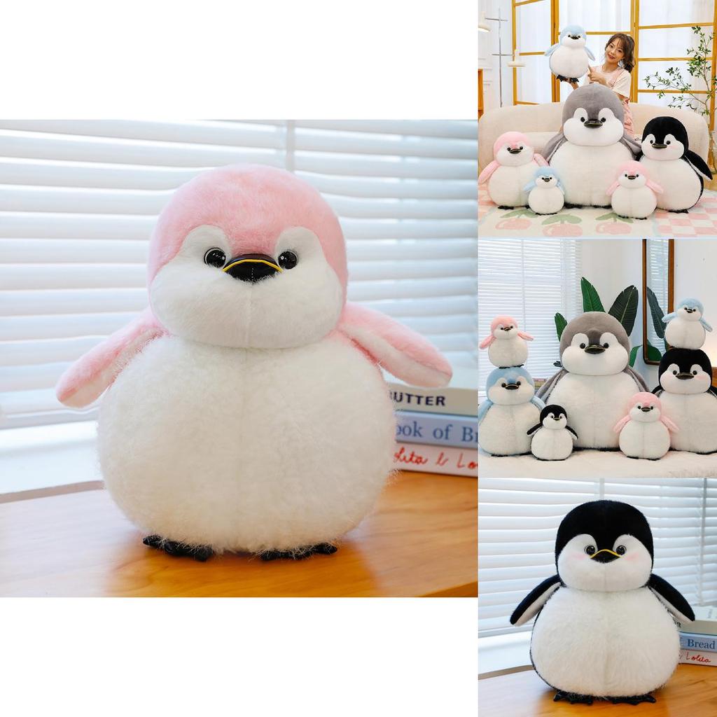 Adorable Black And Gray Soft Penguin Plush Toy Perfect For Kids Birthday Gifts
