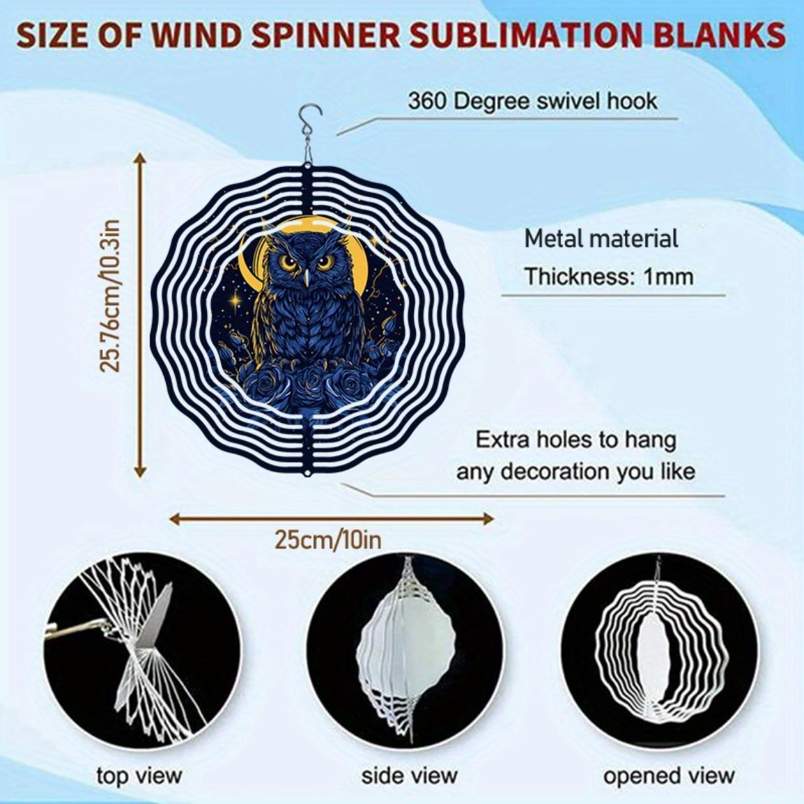 

3D Металлический музыкальный колокольчик с дизайном мандалы совы и луны для декора сада на открытом воздухе. Идеально подходит для Дня благодарения, Рождества, Хэллоуина, Дня матери, Дня отца