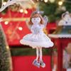 Cute Skirt Doll Ornament Christmas Feature Xmas Tree Pendant Angel Wings Girl Pendant  Dining Room