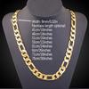 1pc Fashion Golden Plated Thick Chain Necklace, Trendy Pendant Necklace For Men