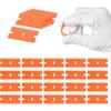 Plastic Scraper with 100/200 Plastic Blades Multipurpose Window Scraper Non-Scratch Scraper for Removing Stickers Decals Glue