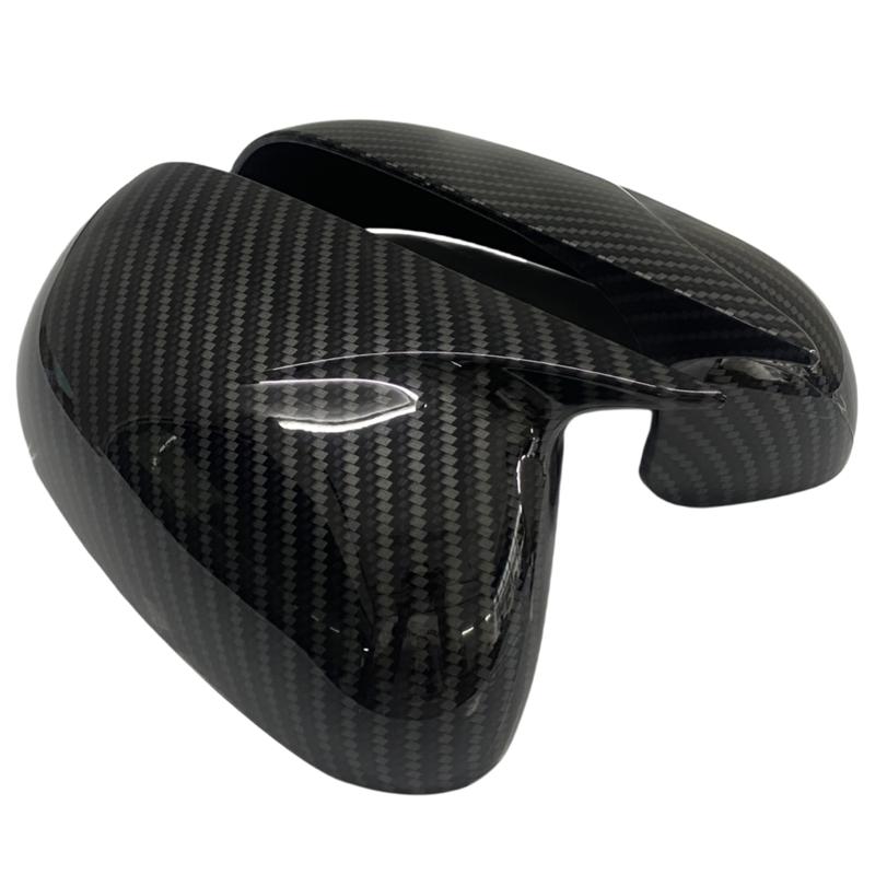 For Kia Picanto 2012-2025 Without Light Car Side Rearview Mirror Cover Wing Cap Exterior Door Rear View Case Trim Carbon Look