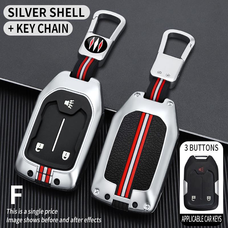 3/4/5/6 Button Car Key Case Cover Shell Fob for GMC Terrain 2019 for Chevrolet Suburban 2019 Car Keychain Interior Accessories