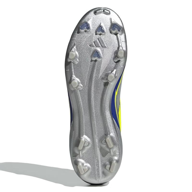 Adidas F50 ELITE Low top Kids' Soccer Shoes Metallic Silver/Bright Neon Yellow/Bright Blue Teenagers IH0921