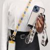 Stylish Colour Cloud Nylon Phone Lanyard Crossbody Strap Trendy Mobile Phone Accessories Versatile Lanyard Adjustable Lanyard