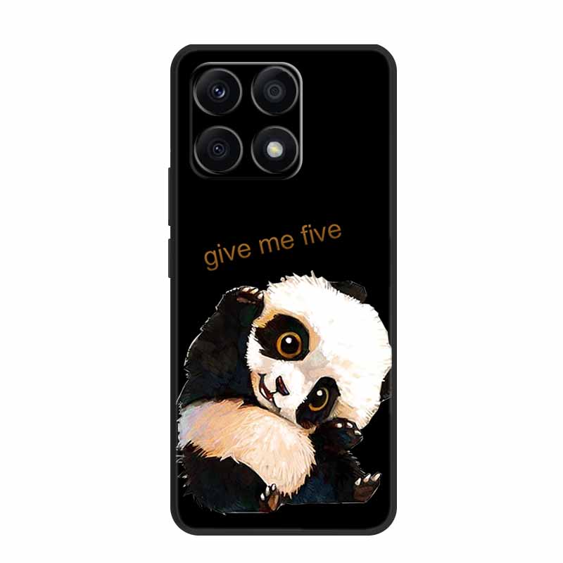 Black Silicone Case For Xiaomi 15T Pro Case Cartoon Cat Soft Back Cover For Xiaomi 15T 5G 17 14T Pro Phone Case Coque Funda Para