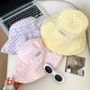 Floral Plaid Fisherman Hat Adjustable Sunscreen Hat Fashion Sunshade Hat  Summer