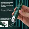 1/4Pcs Portable Quality Manicure Pedicure Set Personal Care Tools Stainless Steel Splash-proof Nail Clipper Kit with Nail File