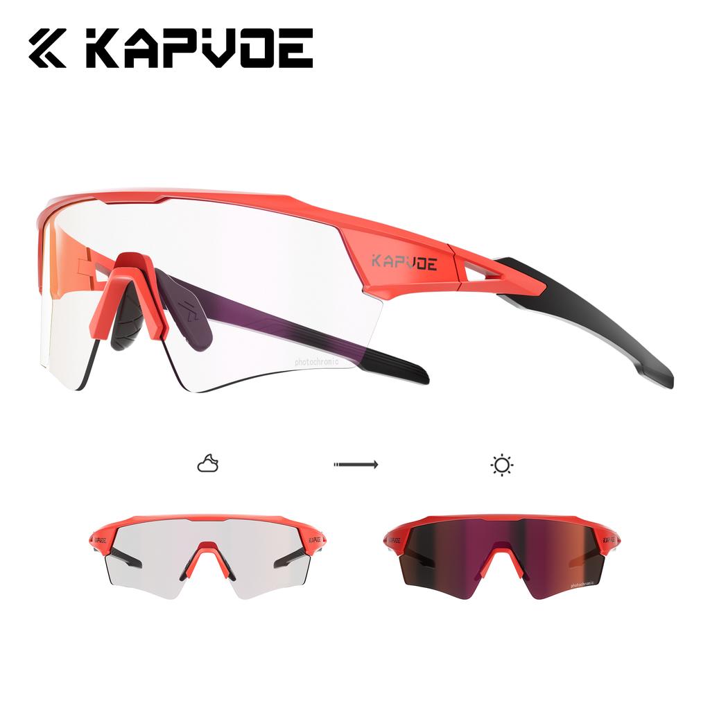 Kapvoe New Photochromic Cycling Sunglasses Men Women MTB Glasses UV400 Bicycle Eyewear Outdoor Sports Running Road Bike Goggles 4