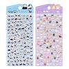 Color Animal Family Foam Puffy Stickers Cat Dog Waterproof Decals DIY Decor For Journal Photocard Phone Case Craft Stationery