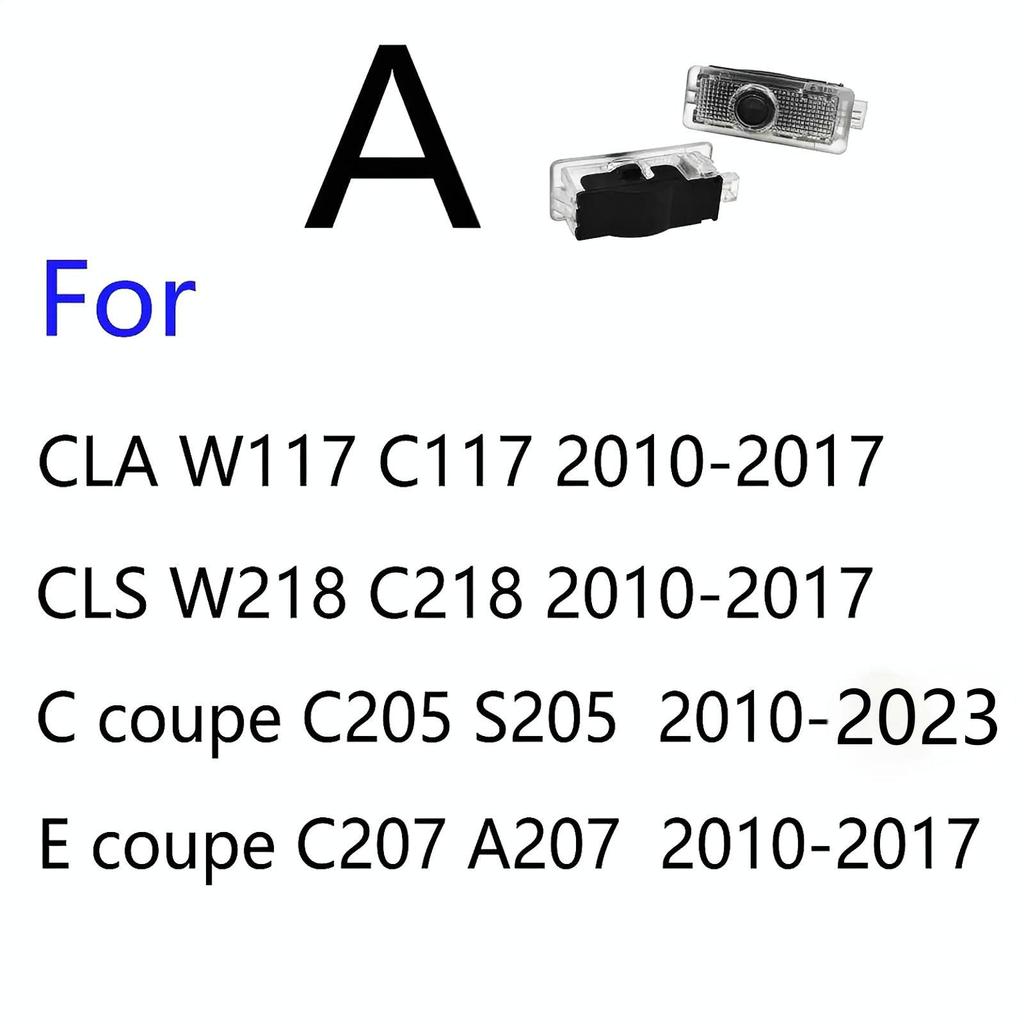 2PCS For Mercedes Benz cla200 Amg cla250 200 250 220 cls w218 w257 cls250 cls300 300 Cla c117 c118 Led Car Door Projector Light
