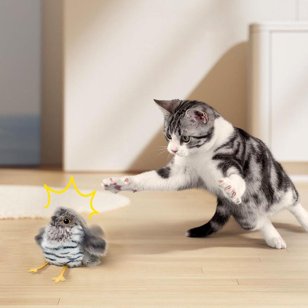 Bird Simulation Bird Toy Self-hi Boredom Electric Vocal Sparrow Automatically Teases