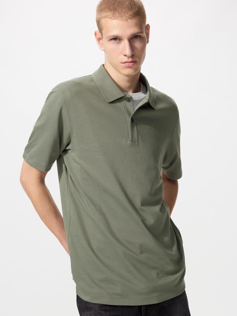 Uniqlo Airism Cotton Pique Polo Shirt