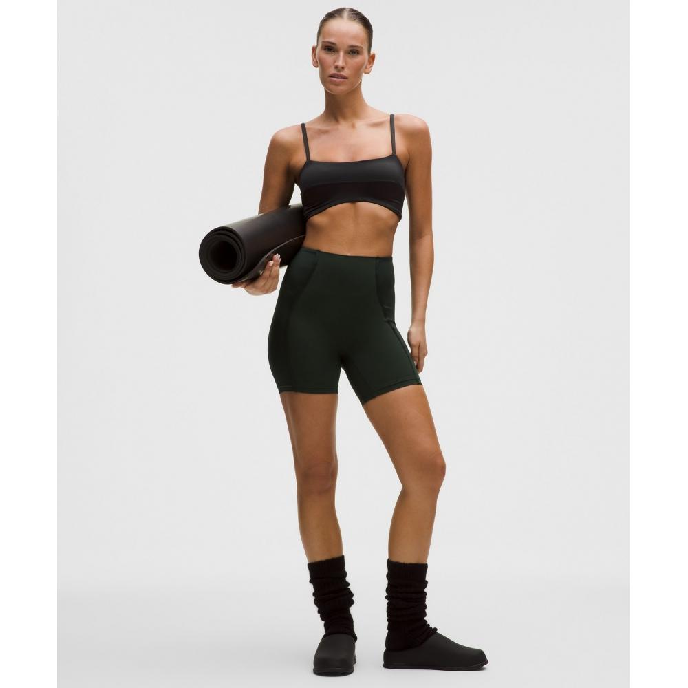 Lululemon SAtin SpAghetti StrAp YogA BrA  Light Support  A B Cup BlAck