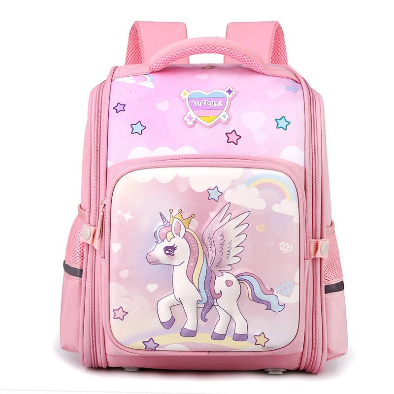 Cute Nylon Toddler Backpack With Cartoon Designs For Boys And Girls School Use