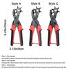 Steel Hole Punch Pliers Revolving Eyelet Piercer Multifunctional Belt Puncher  Punch Hole Tool