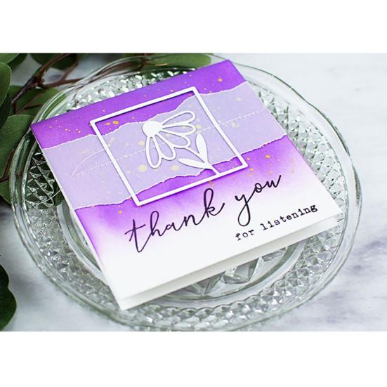 Čtverce Květinové Kovové Řezací Šablony pro DIY Scrapbooking Fotoalbum Papírová Karta