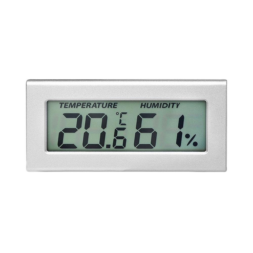

Мини ЖК-цифровой термометр гигрометр температура в помещении удобный датчик температуры измеритель влажности измерительные приборы серебряный