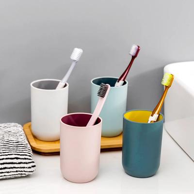 1 adet çok fonksiyonlu gıda sınıfı durulama bardakları ev Drinkware banyo aksesuarları su kupası plastik gargara bardağı