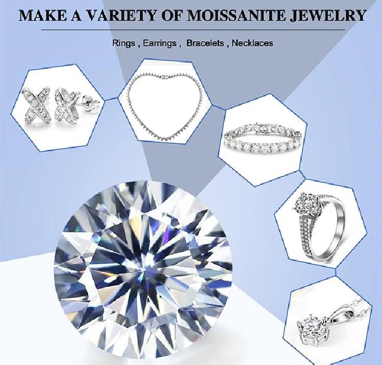 0.5~2CT Brilliant D-E Color VS1-VVS1 Clarity White Round Loose Lab Grown Diamond With IGI Certificate For Jewelry Making Fine Jewelry